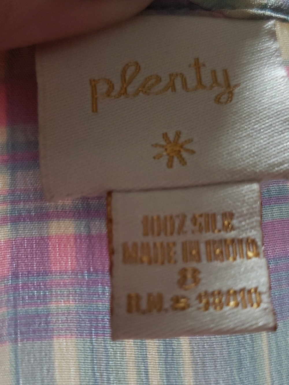 Plenty By Tracy Reese Floral & Plaid Midi Wrap Dress 100% Silk. Romantic Size 8 - Picture 10 of 11